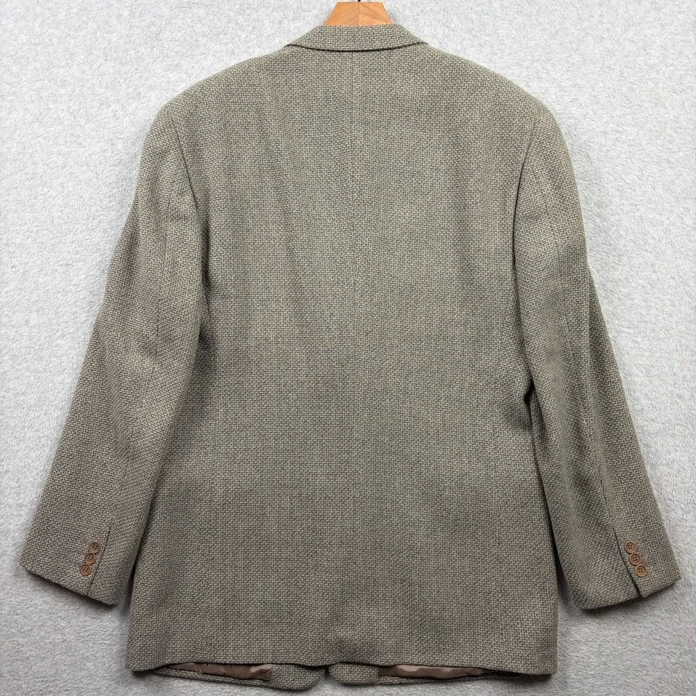 Vintage Mani Giorgio Armani Sport Coat Mens 43L Gray Tweed Wool Blazer Italy 90s